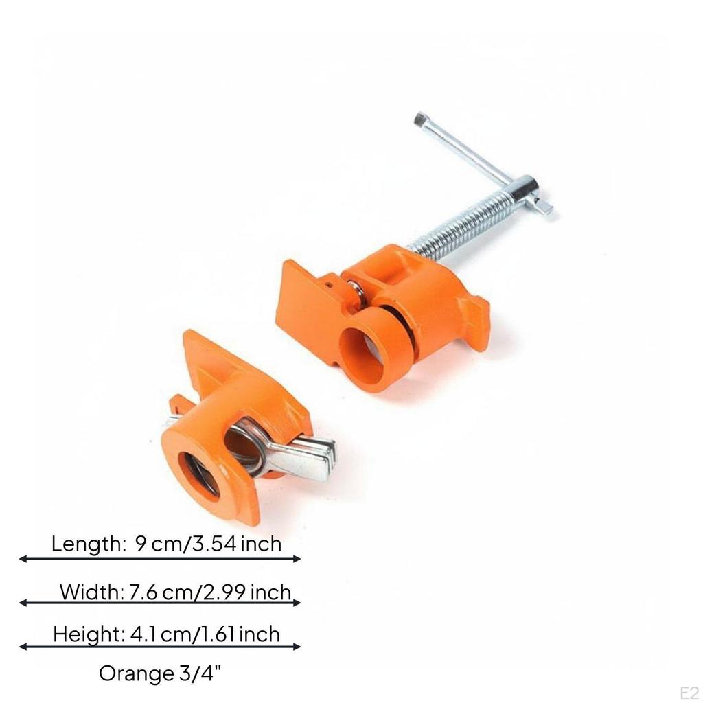 Wood Gluing Pipe Clamp Sturdy Construction Fixture HeavyDuty Panel Clamping Tool for
