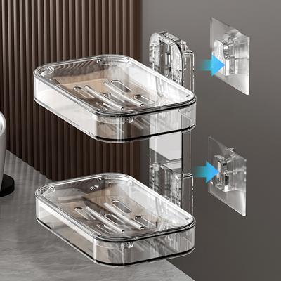 Seifenkiste Saugnapf Wandmontierter perforationsfreier Ablauf Toilettenablauf Seifenkiste Regal Haushaltsbad