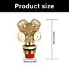 Copper Alloy Lawn Garden Sprinkler Head With Intelligent Water Saving Design And Adjustable 360 Degree Coverage Pattern