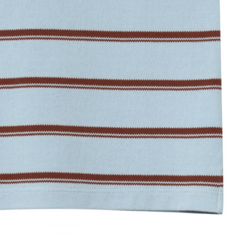 Kangol Women S Stripe Pique Shirt Light Blue 1731