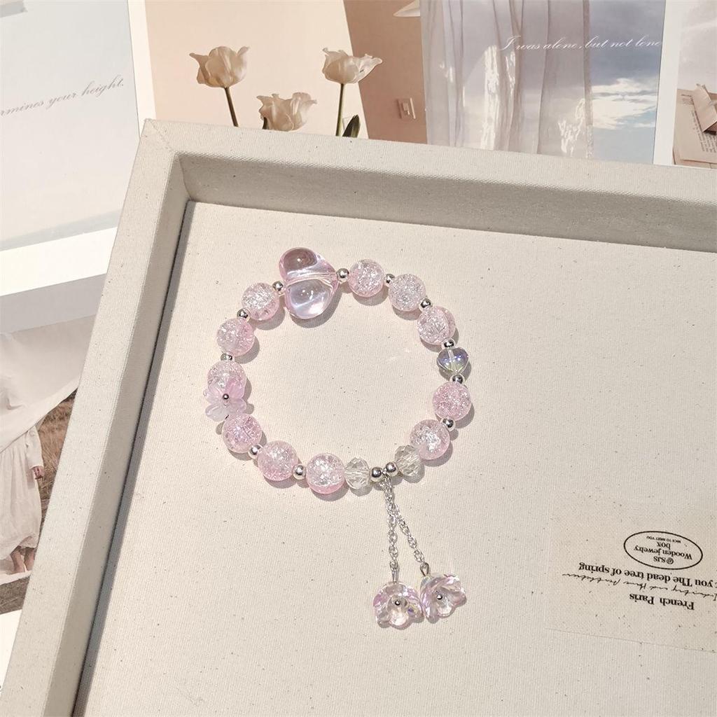 Mori Style Mermaid Crystal Bracelet - Sweet, Versatile Design for Women, Students, and Best Friends.