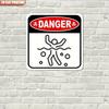 Danger Metal Sign Funny Warning X Inch Retro Pool Safety Wall Decor Outdoor