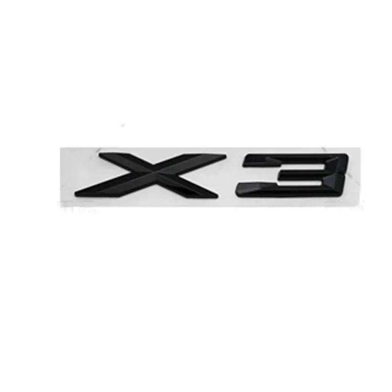 ABS Badge Car Body Sticker Trunk Emblem for BMW X1 X3 X5 X6 GT Logo E46 E90 E60 F10 F11 F20 F30 G01 G20 Auto Accessories
