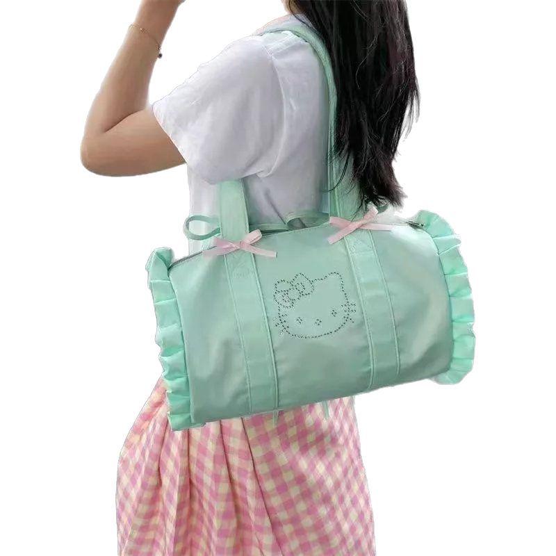 2024 Nyári Mentazöld Masnis Hétköznapi Tote Táska - Könnyű és Sokoldalú, Nagy Kapacitással