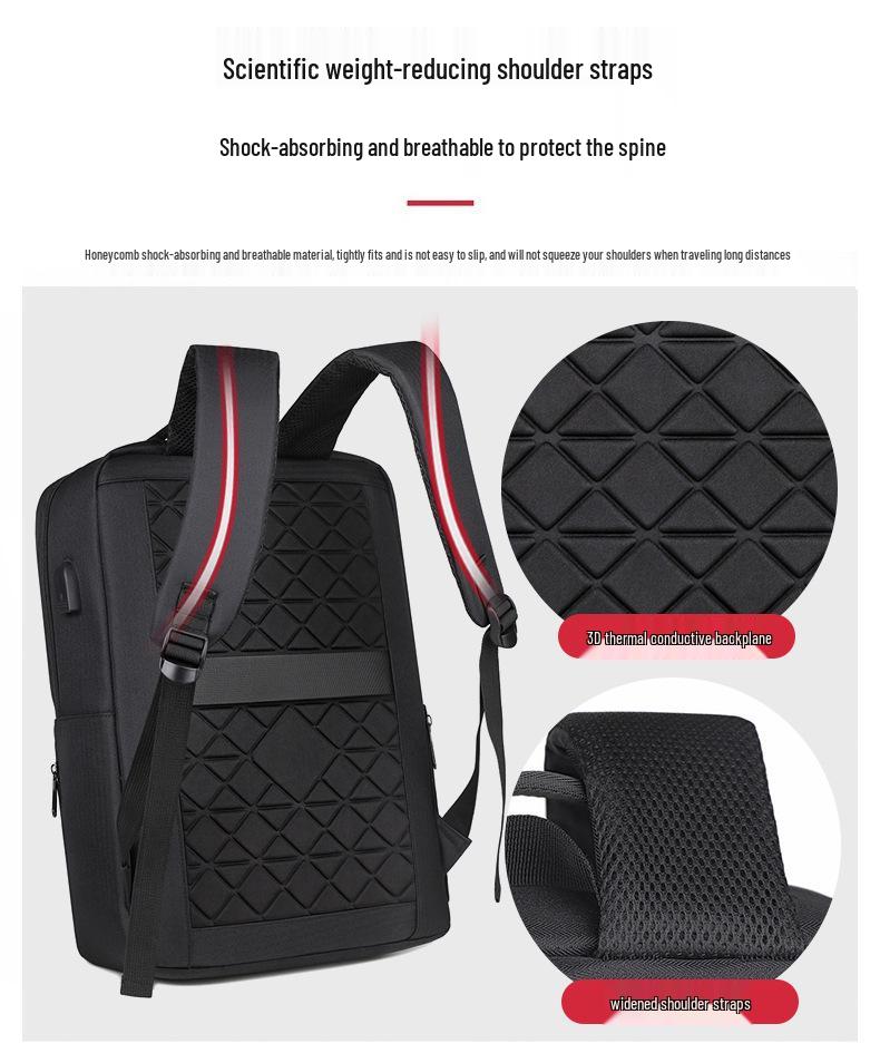 Unisex High-End Mode Wasserdichter Oxford Rucksack - Großes Fassungsvermögen für Laptop & Pendeln