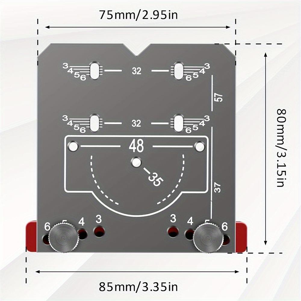 35Mm Woodworking Punching Aid with Hinge Positioner and Limit Frame for Fast and Precise Drilling Installation for Cabinet Doors