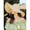 Summer Wide-Brim Sunshade Travel Beach Hat for Women, Bowknot Straw Hat, Sun Protection, Foldable Summer Sun Hat for the Beach