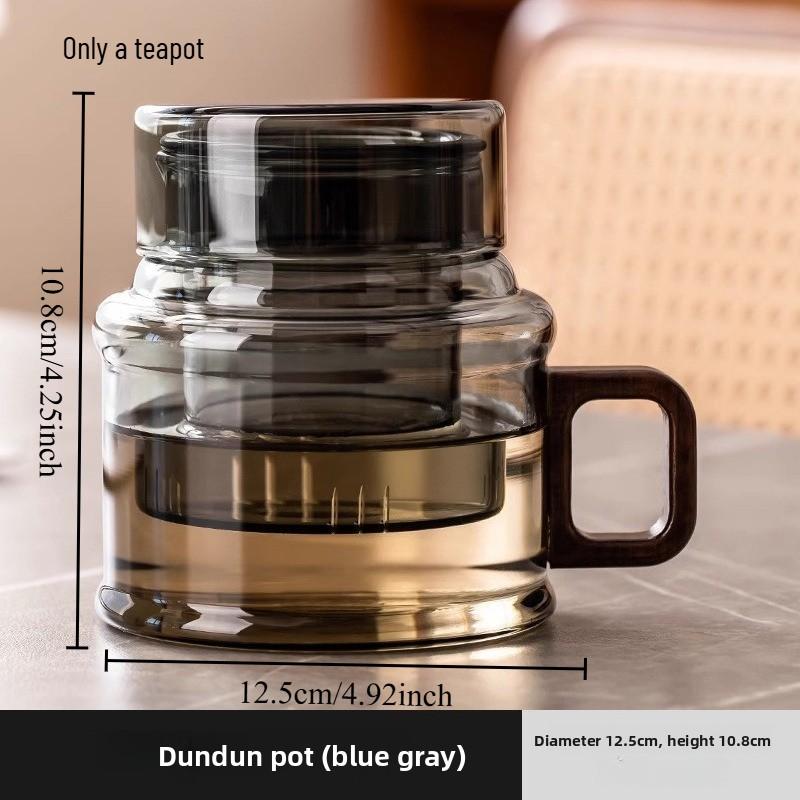 Mini Glazen Infuser Theepot, Apart Thee & Water Ontwerp, Kleine Capaciteit Kantoor Theezetbeker Voor Koffiedrank a
