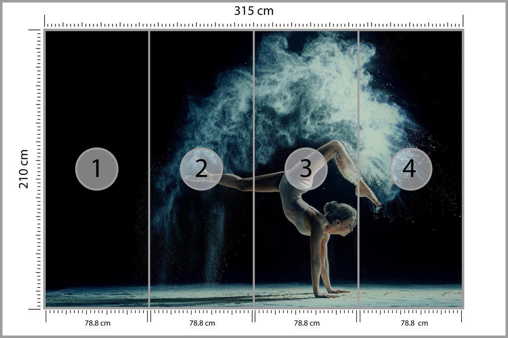 Photomural Gymnast During The Performance Smooth Vinyl 315x210