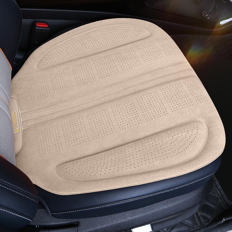 Universal Breathable Lambskin Suede Car Seat Cushion for All Seasons