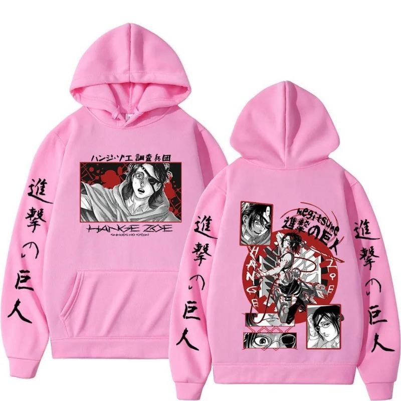 Attack on Titan Anime Hooded Hange Zoe Shingeki Graphic Plus Long Sleeve Sweatshirts Women Casual Harajuku Pullovers Sudaderas