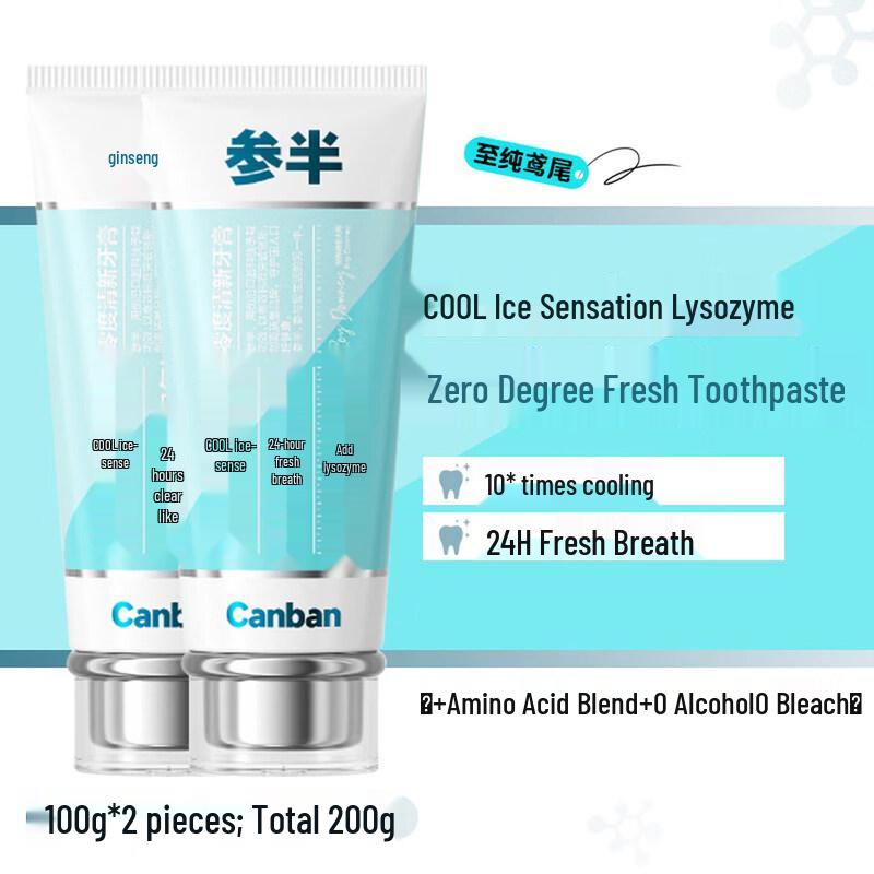 Canban Zero Degree Fresh Breath Whitening Toothpaste