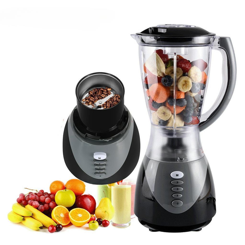 2-IN-1 1500ML Juicer 3 Speed Multi-function Electric Squeezer Vegetable Fruit Washable Stand Mixer Blender Coffee Maker