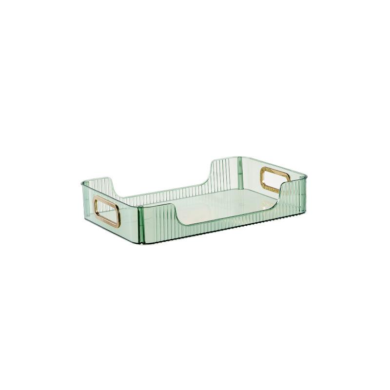 

Desktop shelf, household transparent three-layer storage rack, Japanese-style bedroom, bathroom, cosmetic storage table