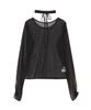 Proportion Body Dressing Sheer Tulle Top with Black Choker, Women's,