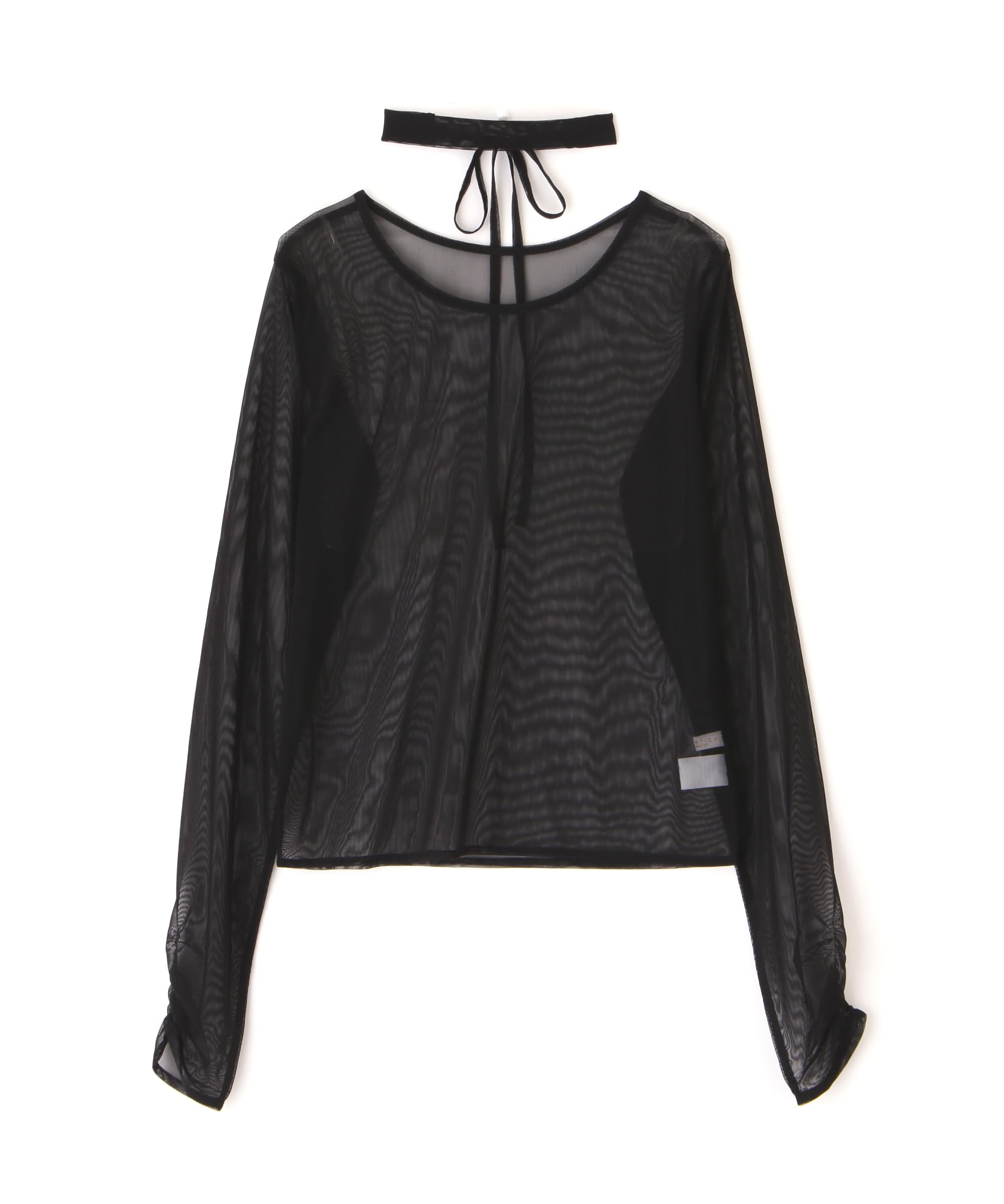 

Proportion Body Dressing Прозрачный тюлевый топ с черным чокером, женский, чёрный