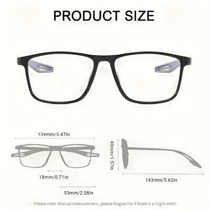 5 Pairs of Sports Reading Glasses with A Selectable Degree Range of 1.0 To 4.0 Suitable for Professionals and Sports Enthusiasts