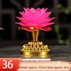 LED Seven-Colored Lotus Buddha Lamp - Rechargeable Guanyin Offering Light