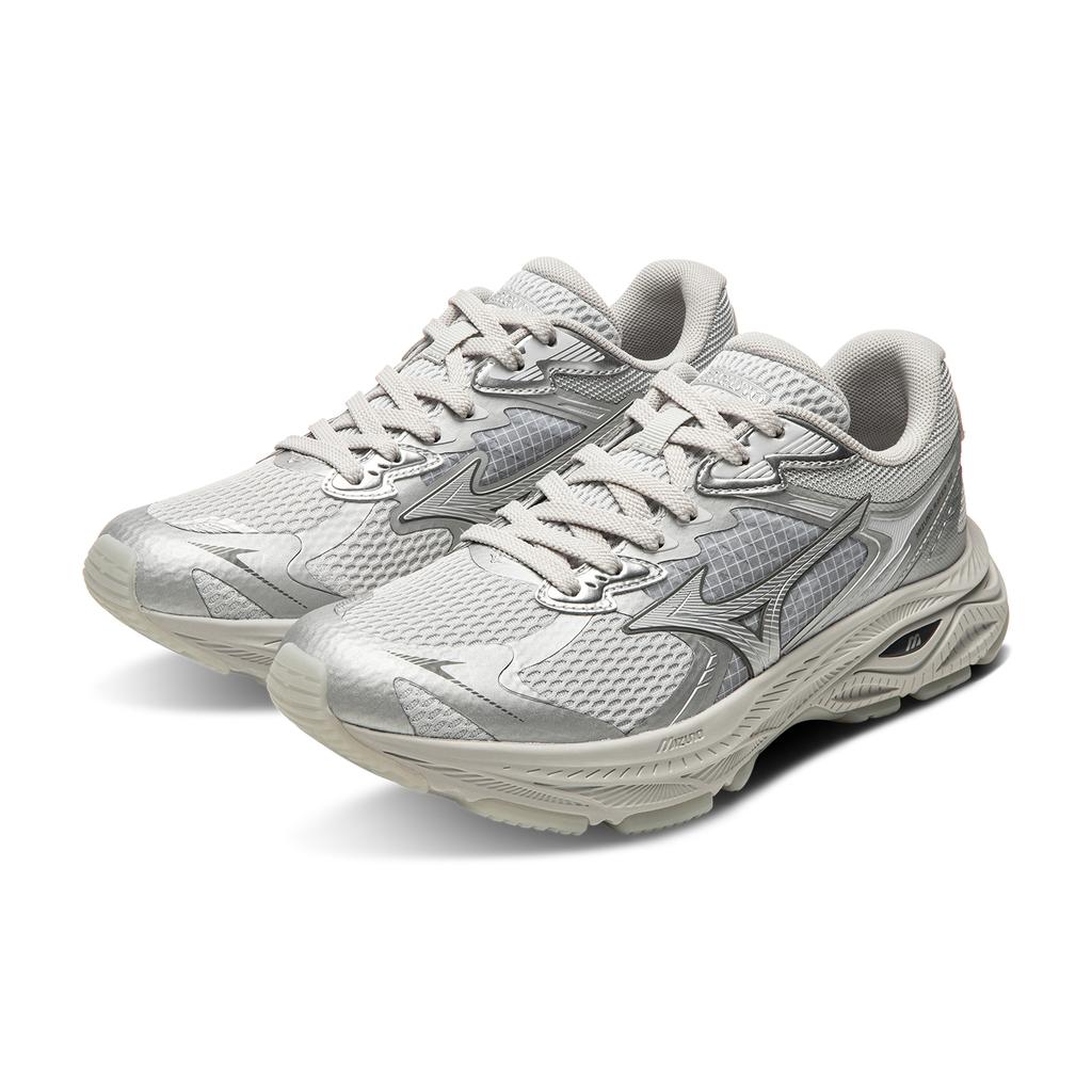Mizuno Racer V2 Soda White Trendy Casual Commuting Sports Comfortable Low-Top Running Shoes Unisex sneaker Silver D1GH250607