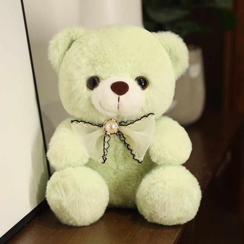 Small Color Sitting Teddy Bear Doll Plush Toy Bear Hug Bear Doll Children Soothing Doll