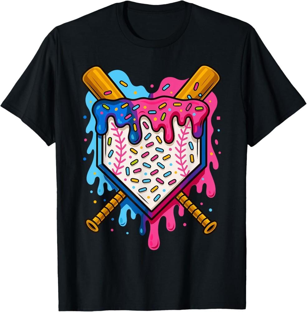 

Baseball Boys Ice Cream Drip Baseball T-Shirt 4XL