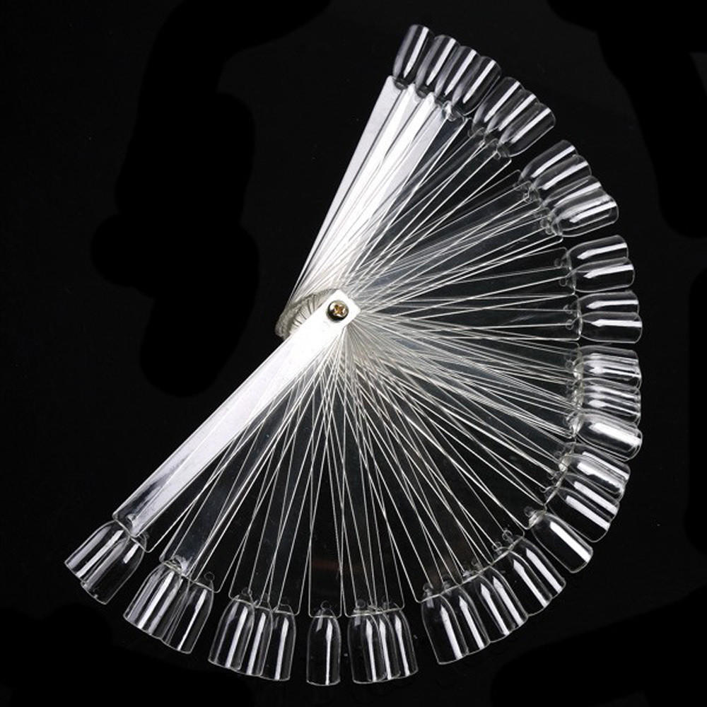 

50 шт., прозрачные полупрозрачные акриловые УФ-гели для маникюра, ложные советы