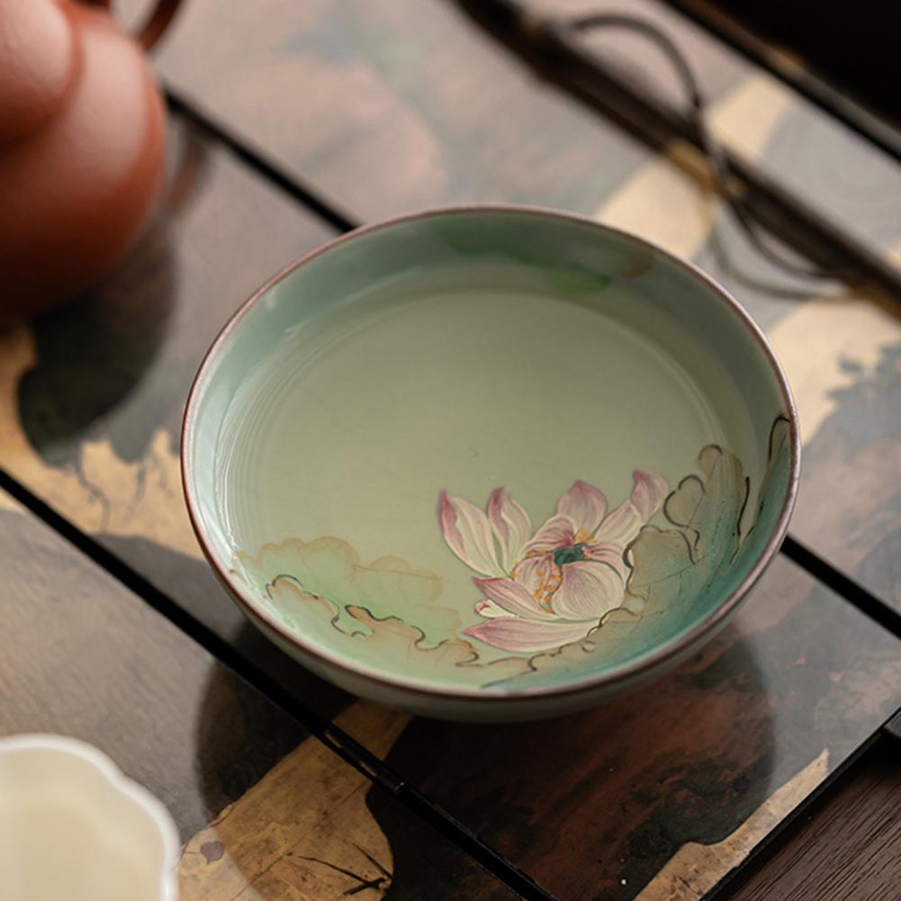 Ceramic Tea Bowl Elegant Handcrafted Ceramic Teacup Novelty Accompanying Present
