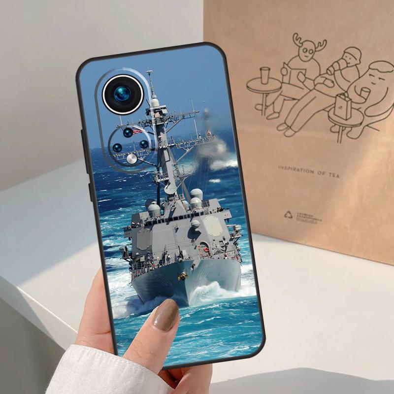 

Navy Warship Case For Honor Magic 5 6 7 Lite Cover For Honor 400 200 Pro X9c X9b X9a X8a X8b X9 50 70 90 Honor X8 4G