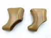 One Pair Of Shield Brake Lever Hoods Brown For Campagnolo  Nuovo / Super Record