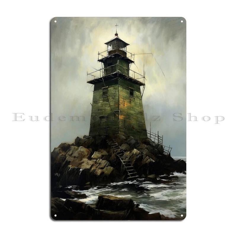 The Terror  The Horror Of Far Harbor Great Old One Rising Out of the Depths Metal Home Design Personalized Tin Sign Poster
