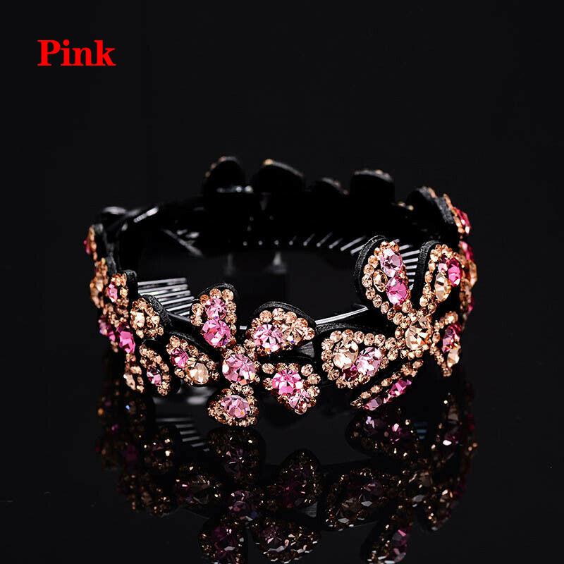 Women Girls Hair Clip Crystal Claw Clamp Ponytail Bun Holder Comb Hairpin Gift