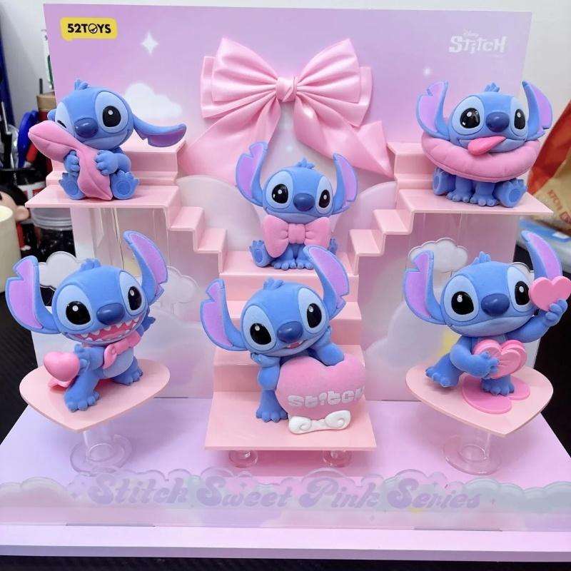 52toys Stitch Warm Pink Surprise Blind Box Trendy Toy Model Cute Plush Toy Plush Ornament Valentine'S Day Gift Toy Collec