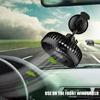 12V/24V Universal Suction Cup Single Head Three Wind Speed USB Car Cooling Fan