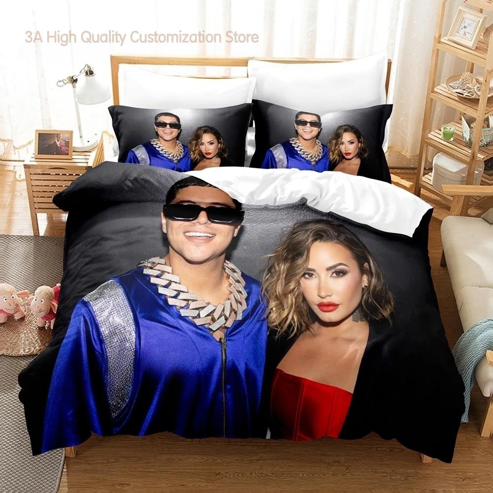 Demi Lovato Bedding Set Single Twin Full Queen King Size Bed Set Aldult Boys Bedroom Duvetcover Sets 3D Print bed sheet set CXG