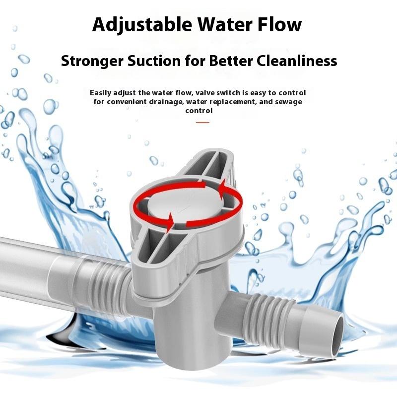 1Pcs Aquarium Siphon Gravel Cleaner, Manual Water Changer for Fish Tank with Sand Cleaning & Waste Removal