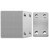 1/4Pcs Stainless Steel Stainless Steel Angle Code 1.5mm/0.06'' Silver Fixing Corner Brackets Angle Code Fixing Quick Links
