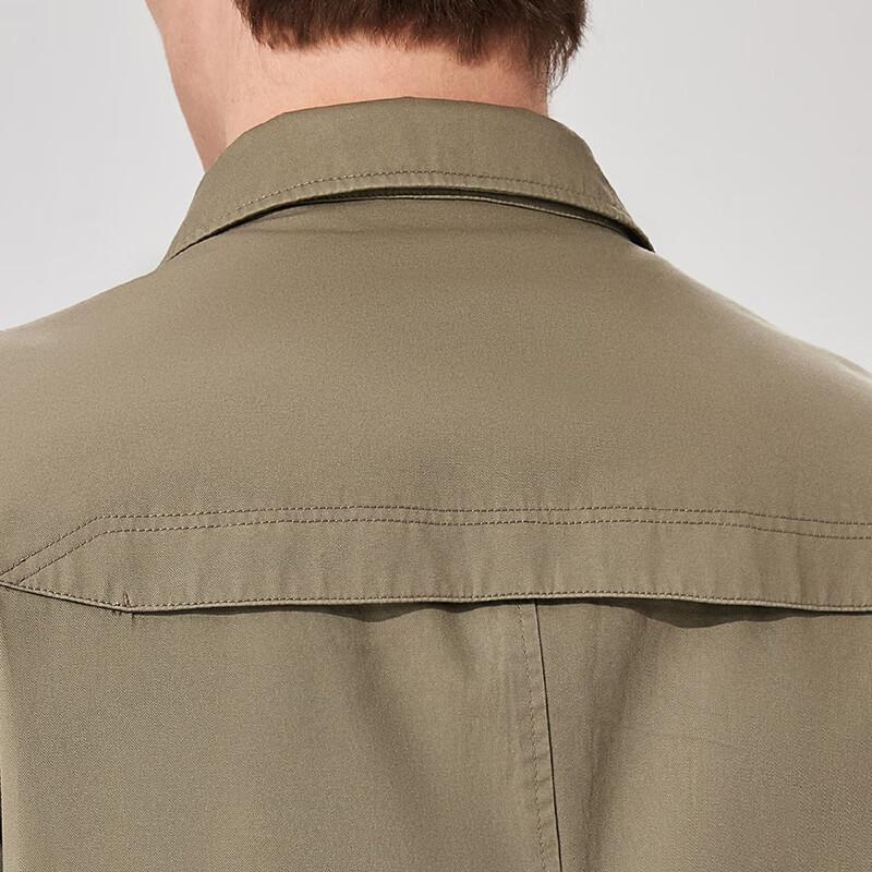 Antonio Men's Business Casual Mid-Length Cotton Trench Coat