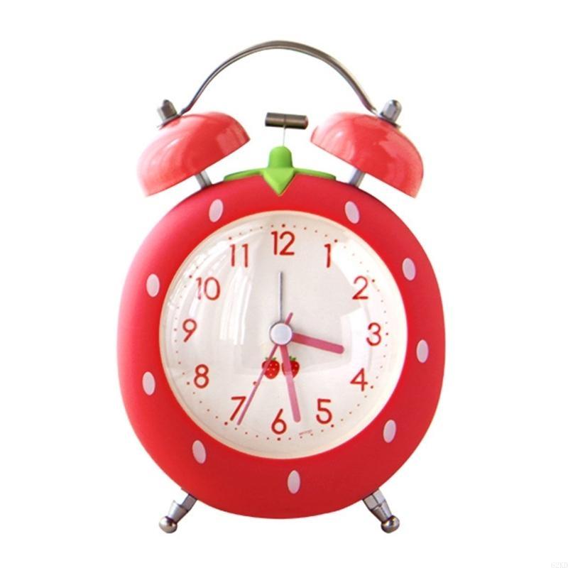 

62KD Strawberry Alarm Clock Loud Twin Bells Night Light for Kids Adults Bedroom