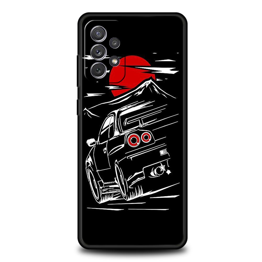 

JDM Car Phone Case for Samsung Galaxy A15 A14 A25 A54 A34 A51 A71 A72 A73 A32 A52 A52S A11 A21S A31 A41 5G Soft Shell Capas Bags Samsung A31