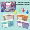 Adventure Treasure Hunting Card Game For Kids Adults Family Board Game Party Travel Fun Activity Russian Version World Map
