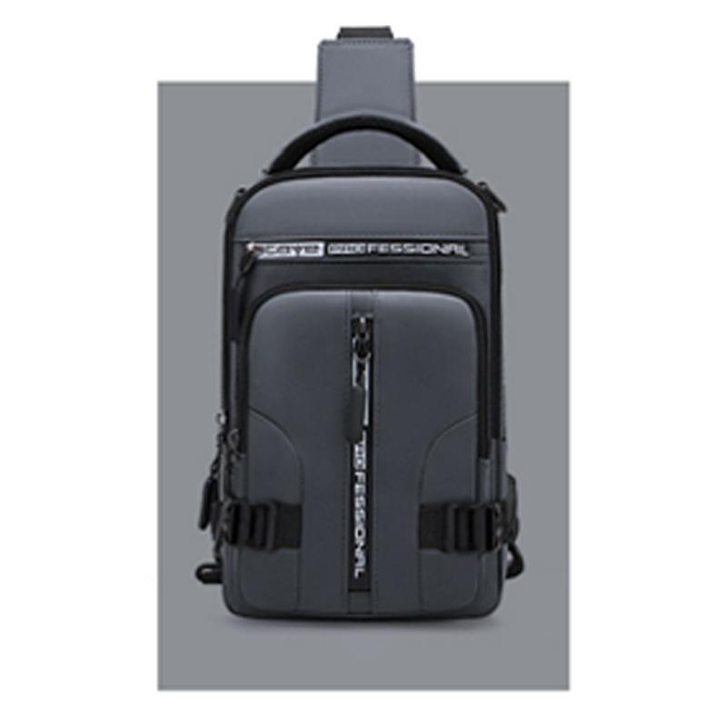New men's outdoor backpack, multi-purpose breast bag, fashionable and casual shoulder messenger bag, trendy sports breast bag.