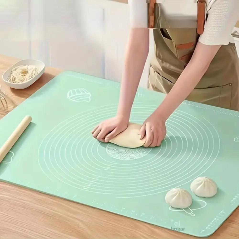 New Silicone Rolling Mat Non-Stick Non-slip Baking Mat Thickened Kneading Dough Mat