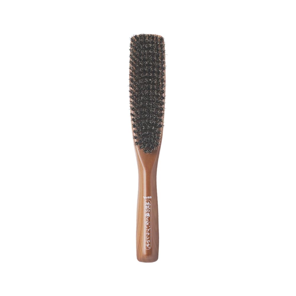 Beth Natural Boar Bristle Hairbrush Brown 1pc 100% (Setting Brush)