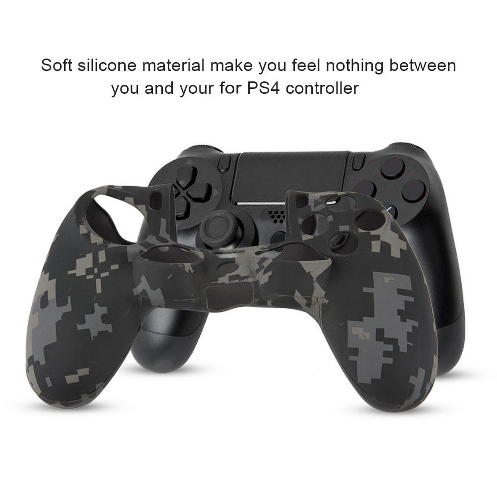 

Soft Silicone Sleeve Dustproof Case Handle Cover For PS4 Controller Gray серый
