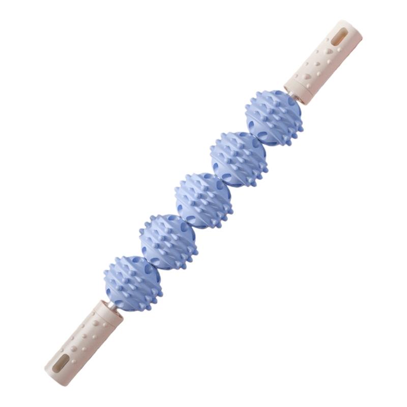 Handheld Deep Pressure Massage Tool With 5 Wheels For Sports Recovery Full Body Muscle Relaxation In Multiple Color