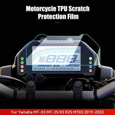 Película protetora de TPU para motocicleta, acessórios, protetor de tela, painel de instrumentos, para Yamaha MT-03 MT-25 R3 R25 MT03 2019-2023