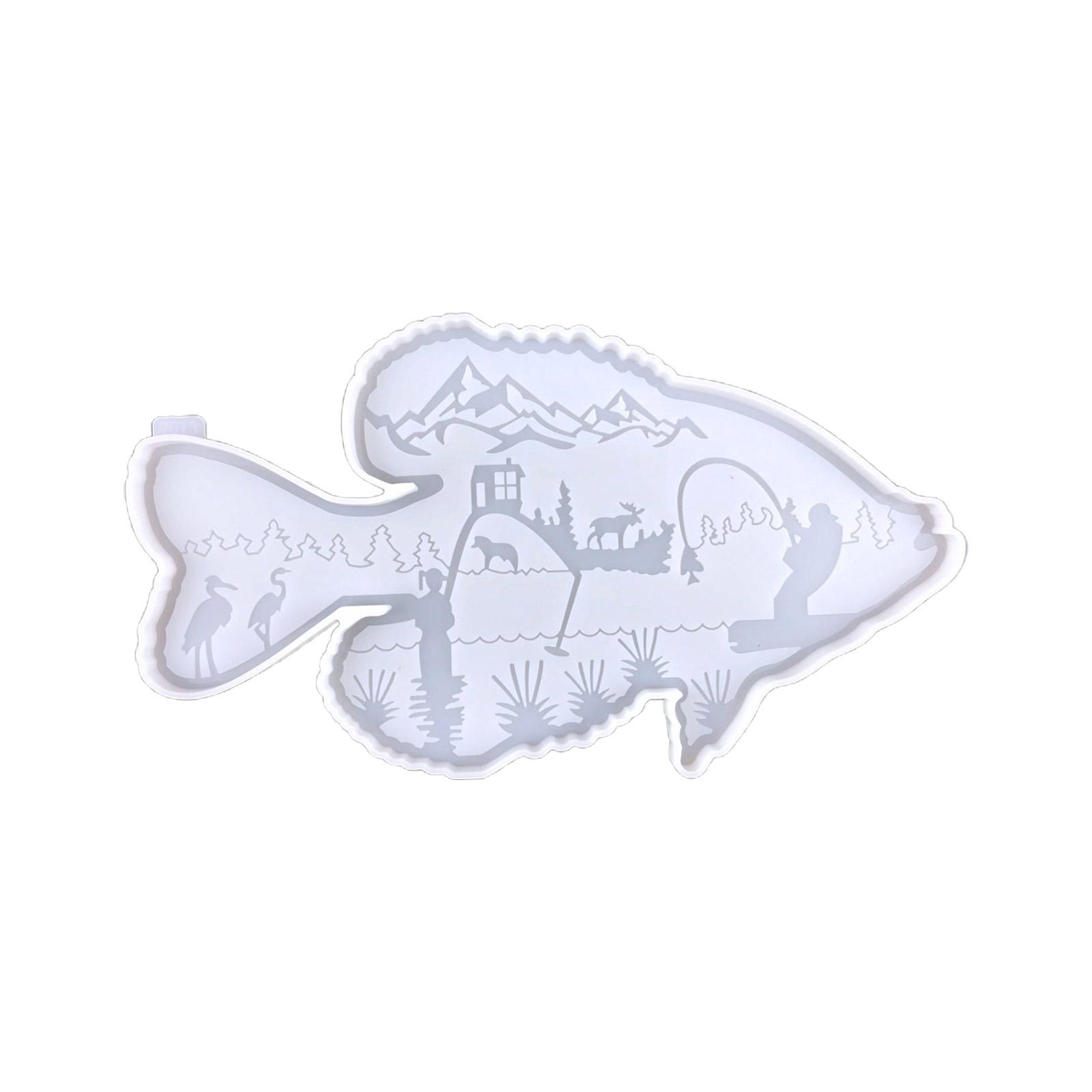 

Fish Shape Desktop Office Decoration Epoxy Glue Silicone Mold Table Soft Ceramic Plaster Ornament Diy Crafts Decoration чистый