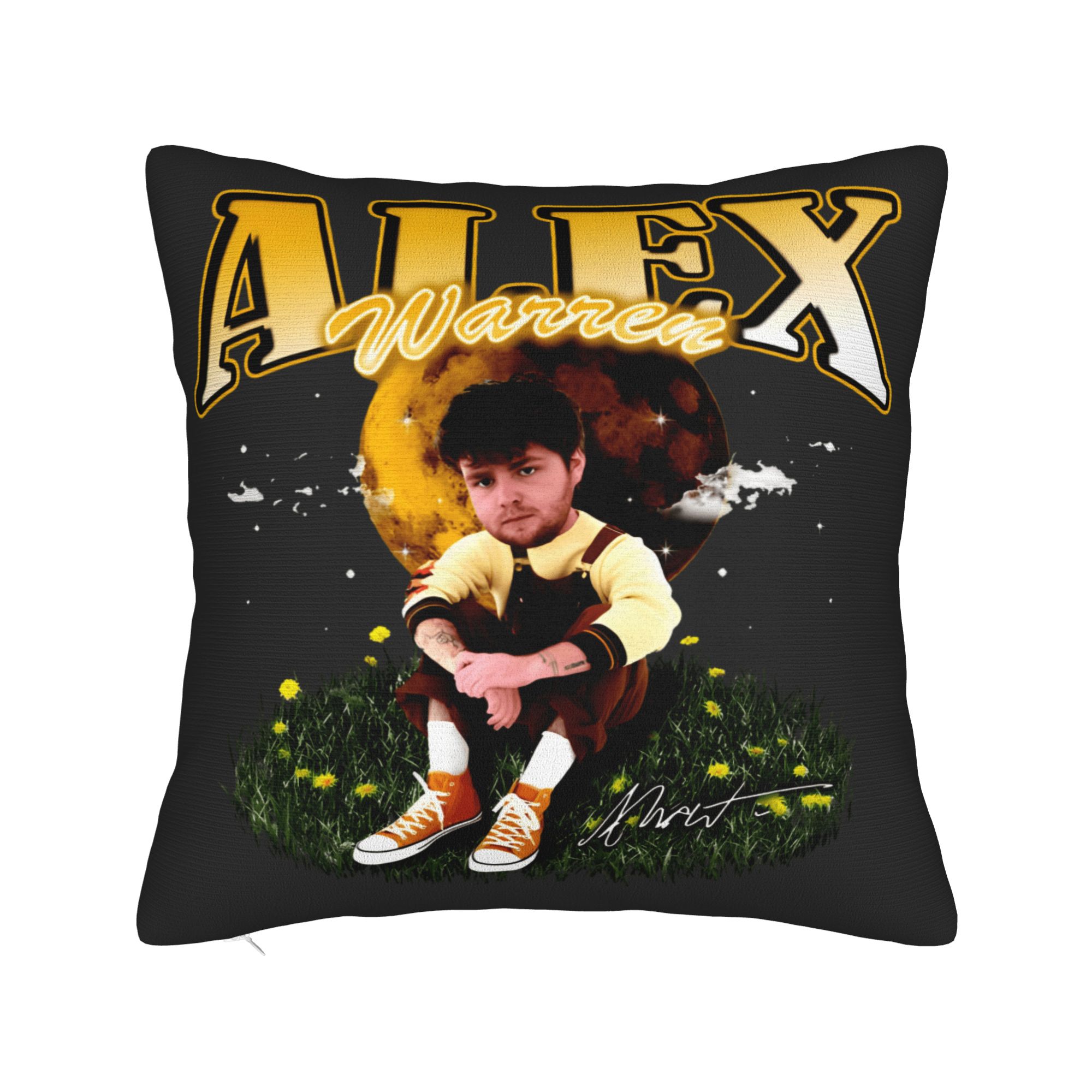 Fine Glasses Unisex Singer A-Alex W-Warren Pillow Cover Fashion Pillow Case For Living Room Sofa Soft Cushion Cover Gift