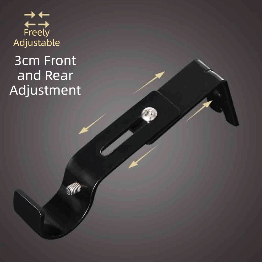 Universal Curtain Rod Hook Metal Construction Roman Pole Bracket Hanging Hook  Bedroom Use