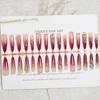 Xiaohongshu Handmade Red Floral Nail Art: Wearable, High-End Whitening Nail Tips Stickers